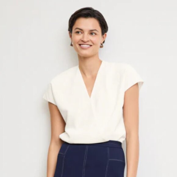 MM Lafleur Tops - MM Lafleur Antonia Top in ivory size S